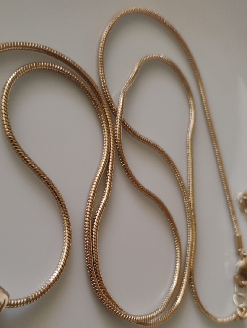Gold and Silver tone Layered Hammered Pendant Necklace - Women Jewelry - Picture 3 of 4